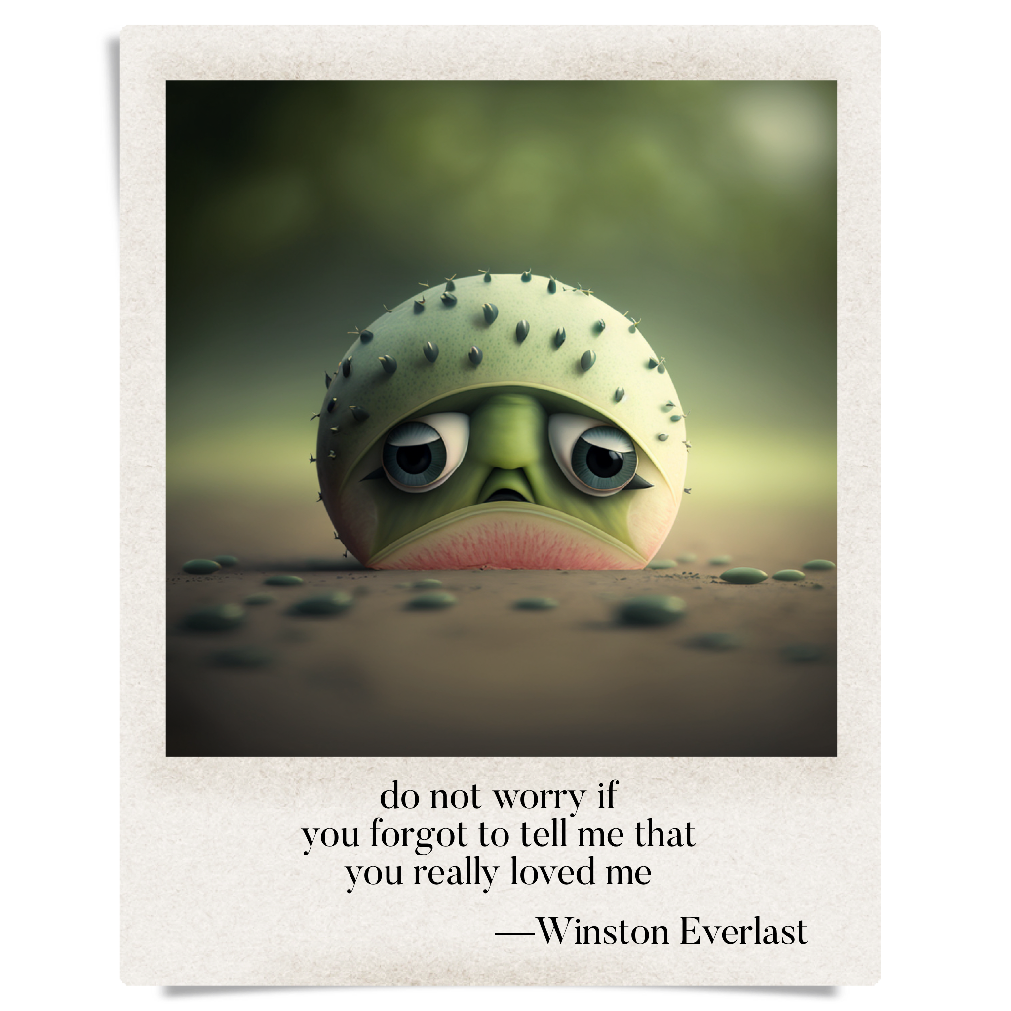 do not worry if / you forgot to tell me that / you really loved me — haiga by Winston Everlast