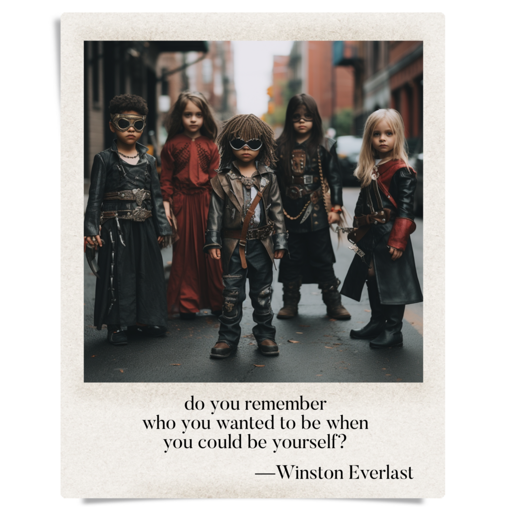 do you remember / who you wanted to be when / you could be yourself? — haiga by Winston Everlast