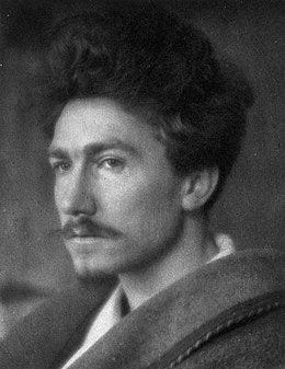 Ezra Pound, 1913, photo by Alvin Langdon Coburn.