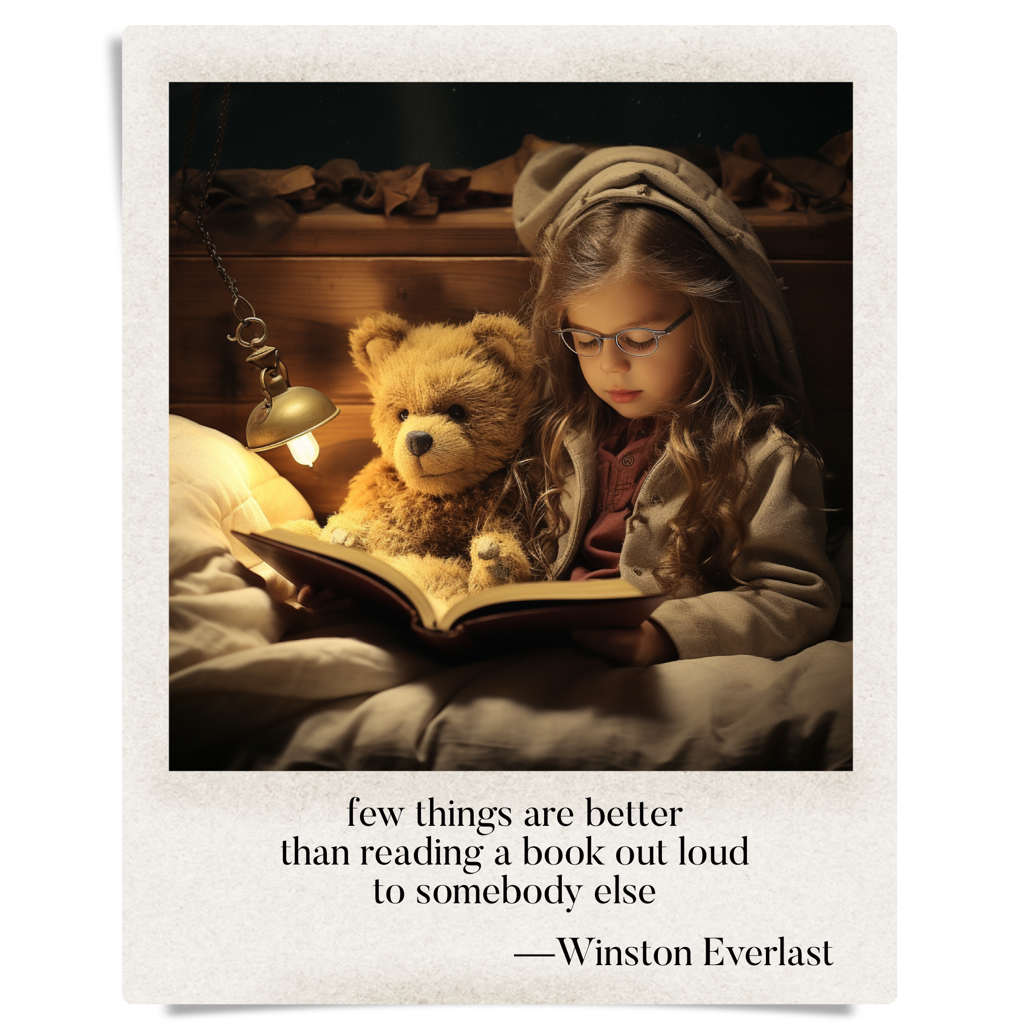 few things are better / than reading a book out loud / to somebody else — haiga by Winston Everlast