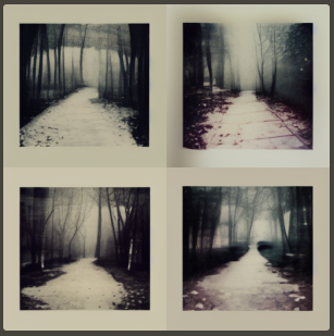 Road through the woods variants