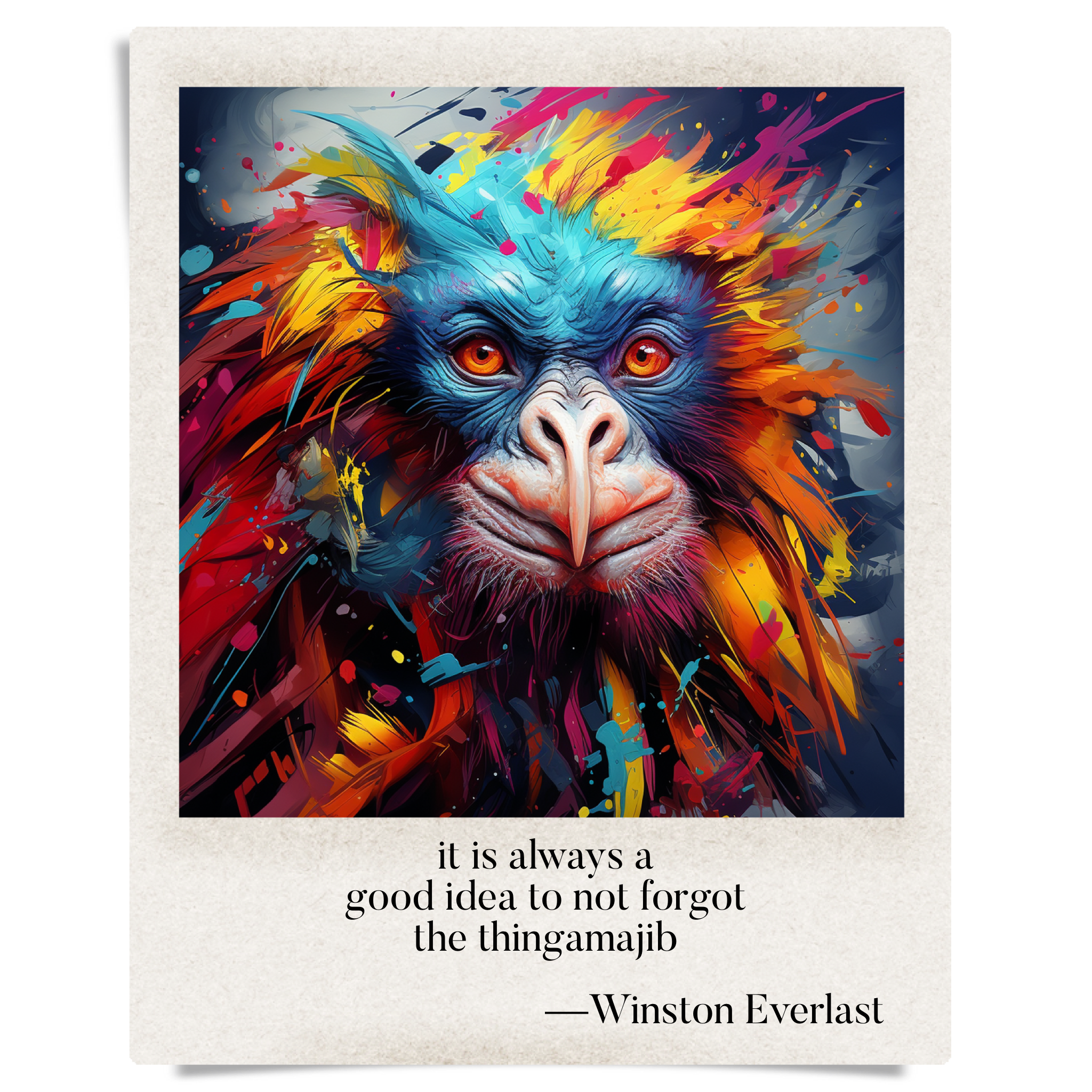 it is always a / good idea to not forgot / the thingamajib — haiga by Winston Everlast