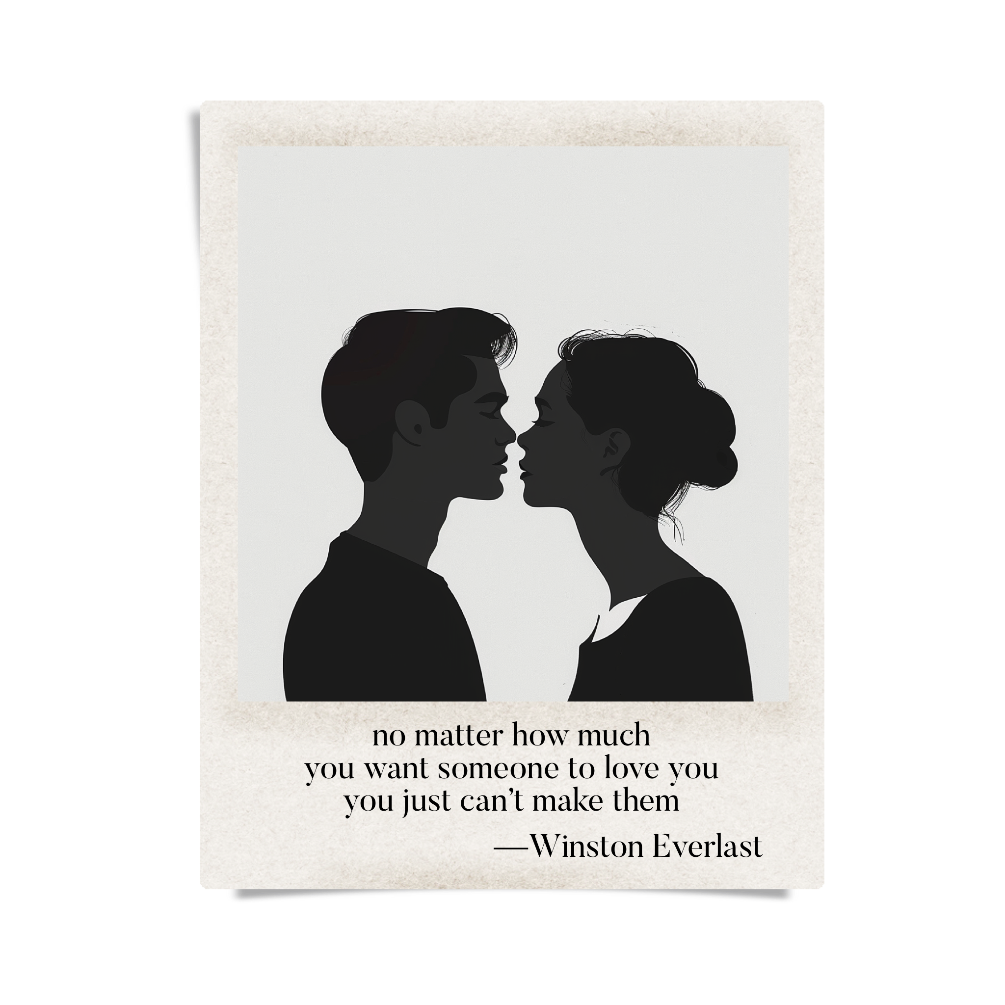 no matter how much / you want someone to love you / you just can’t make them — haiga by Winston Everlast