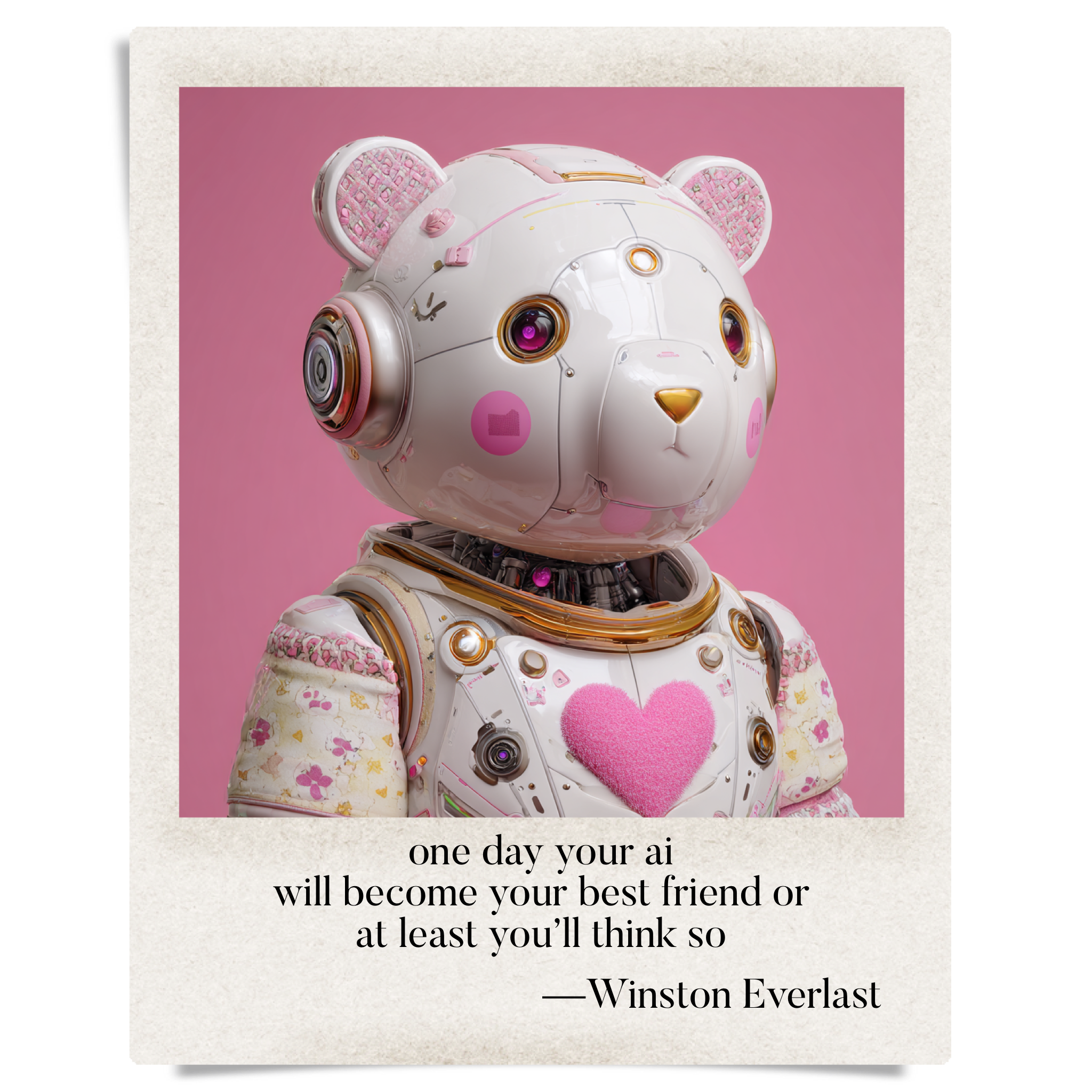 one day your ai / will become your best friend or / at least you'll think so — haiga by Winston Everlast