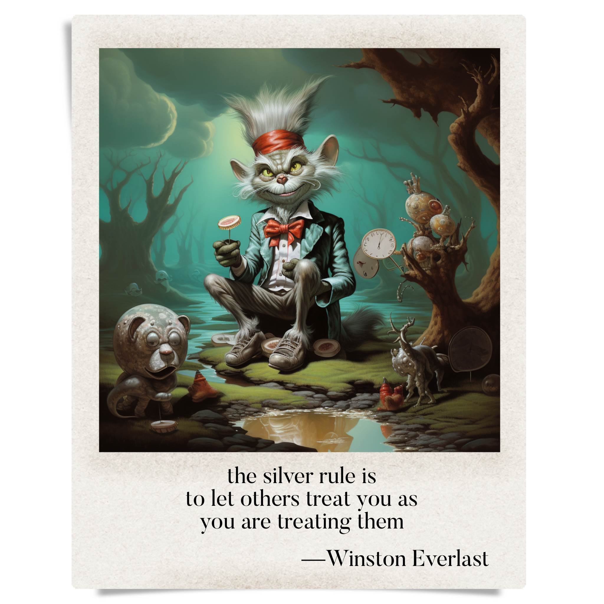 the silver rule is / to let others treat you as / you are treating them — haiga by Winston Everlast