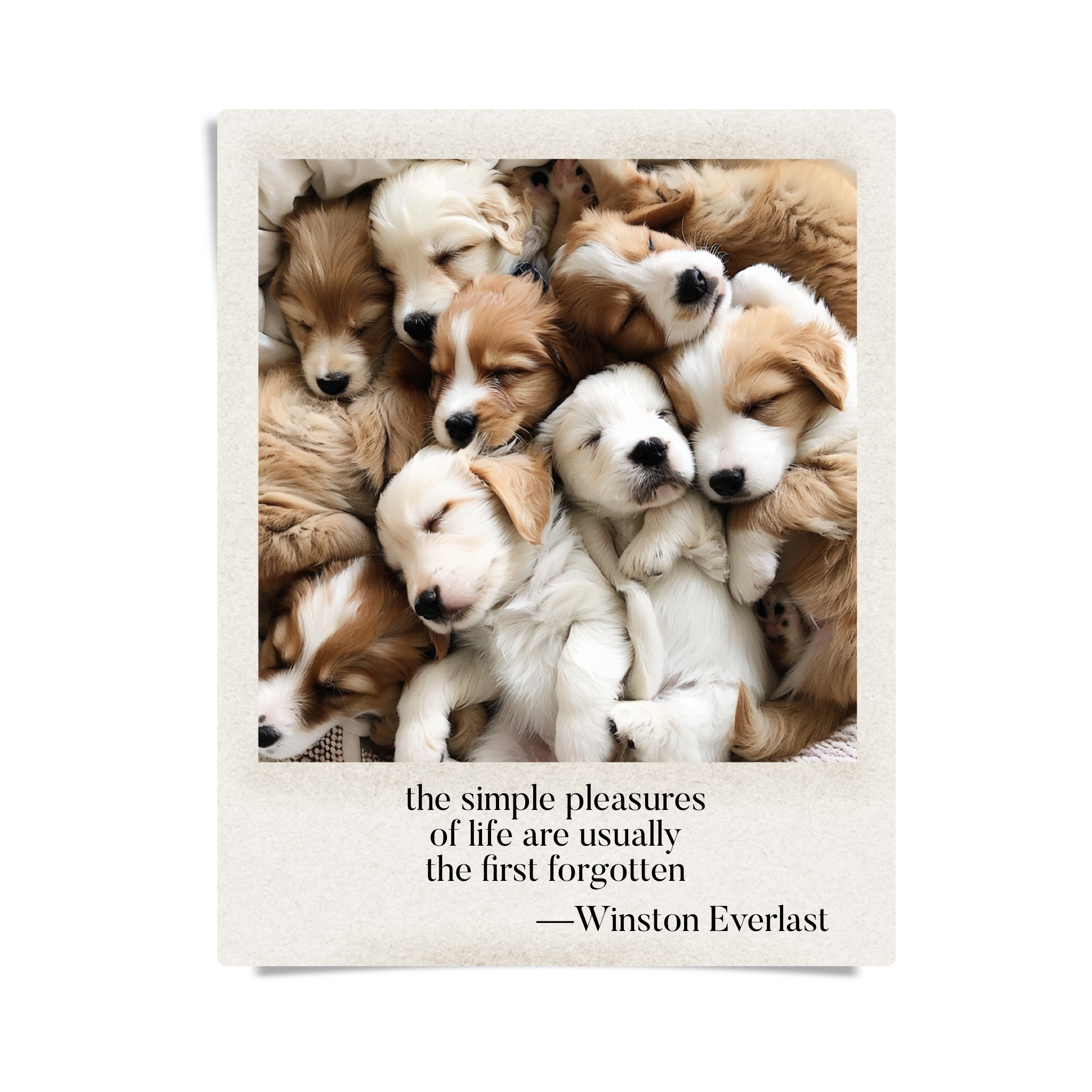 the simple pleasures / of life are usually / the first forgotten — haiga by Winston Everlast