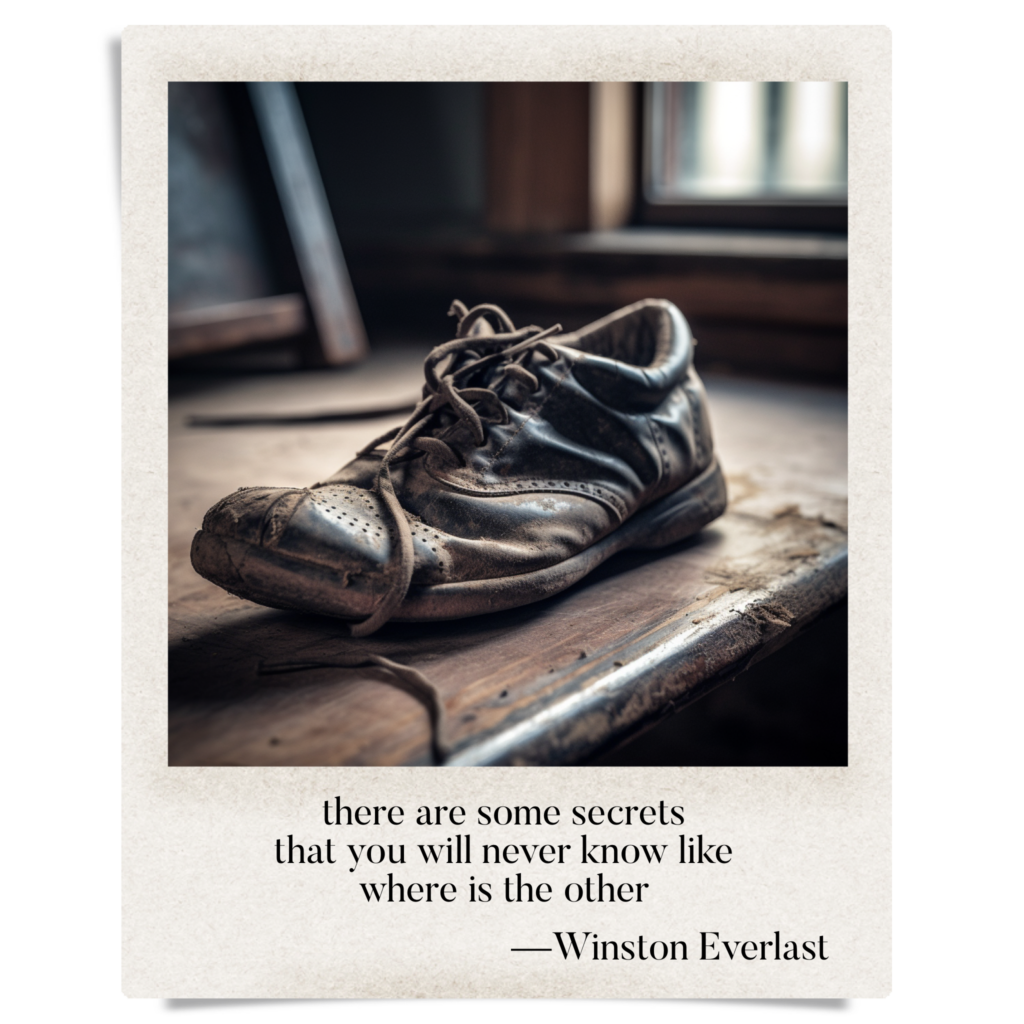 there are some secrets / that you will never know like / where is the other — haiga by Winston Everlast