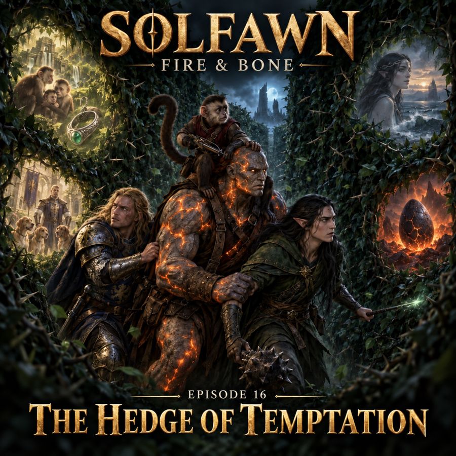 Solfawn: Fire & Bone — Chapter XVI illustration, The Hedge of Temptation